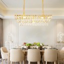 Loft Industry Modern - Cascade Tile Rectangular Chandelier
